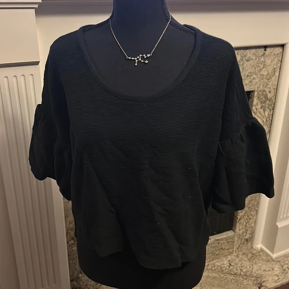 Black Madewell Long Sleeve Blouse